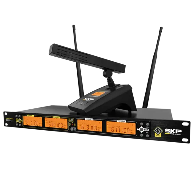 Sistema inalámbrico SPK 4 micrófonos de podio c. Accesorios