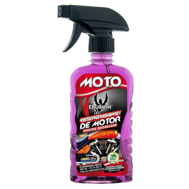 Ebullient, MOTO Desengrasante de Motor, 10 onzas