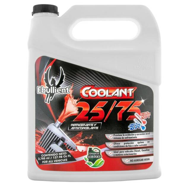 Ebullient COOLANT 25/75 Refrigerante Automotriz
