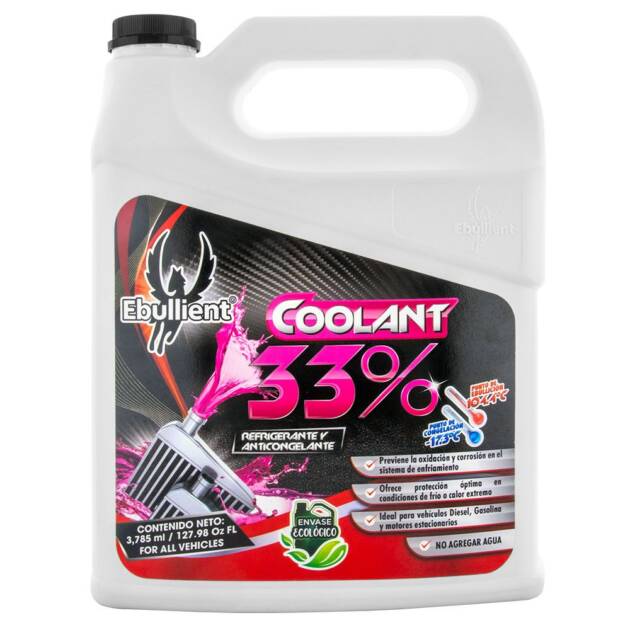 Ebullient COOLANT 33% Refrigerante Automotriz