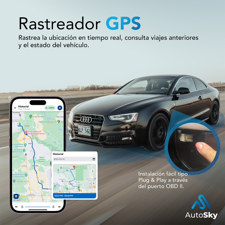 AutoSky Rastreador GPS para vehículos, OBDII, 4G LTE, Modelo - AVT-210, Ubicación del vehículo, historial de viaje, alertas de conducción, GeoFence, desarrollado en EE. UU., Familia o flotas - Image 3