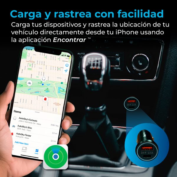Cargador de carro con localizador - Image 4