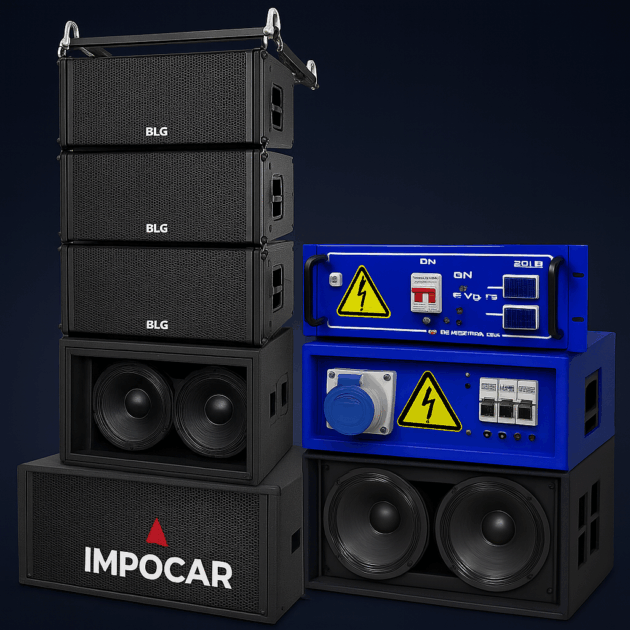 "Subwoofer BLG 2X18” 7200W – Profesional para Iglesias y Eventos"