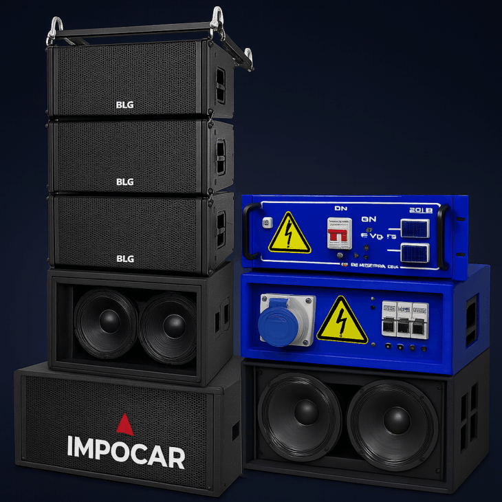 "Subwoofer BLG 2X18” 7200W – Profesional para Iglesias y Eventos"