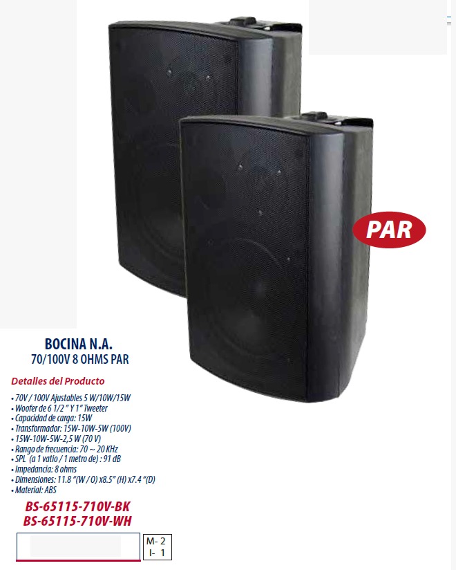 🔊 Par de Bocinas Profesionales SKP – 70/100V 8 Ohms - Image 3