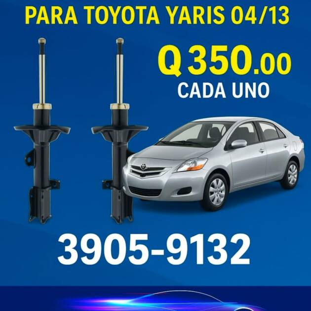 Amortiguadores delanteros para Toyota Yaris 2004 al 2013